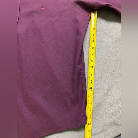 Brooks Brothers Shirt Mens 2XL Maroon Regent Fit Supima Cotton Long Sleeve - Picture 13 of 15
